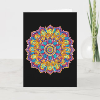 Lotus Mandala Boho Yoga Meditation  Kort