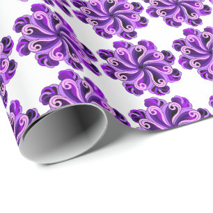 Lotus Mandala Design Wrapping Papper Presentpapper