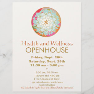 Lotus Mandala Health och Hälsa Flyer