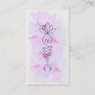 *~* Lotus Måne Energy Healer Yoga Reiki Visitkort