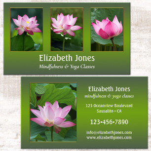 Lotus Mindfulness Yoga Dina Foton Visitkort
