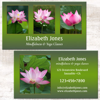 Lotus Mindfulness Yoga Dina Foton Visitkort