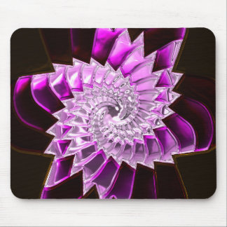 Lotus Mönster Glass Art 1A Mousepad Musmatta