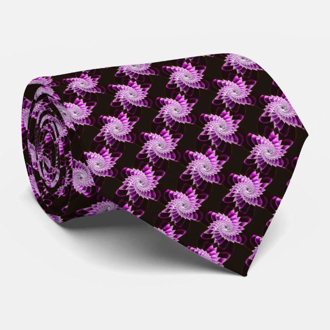 Lotus Mönster Glass Art 1A Tie Slips (Rullad)