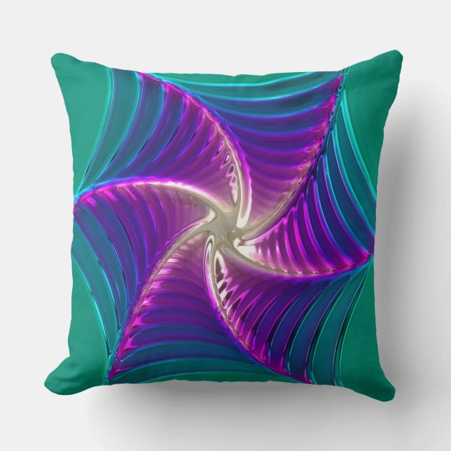 Lotus Mönster Glass Art 5A Pillows Kudde (Framsida)