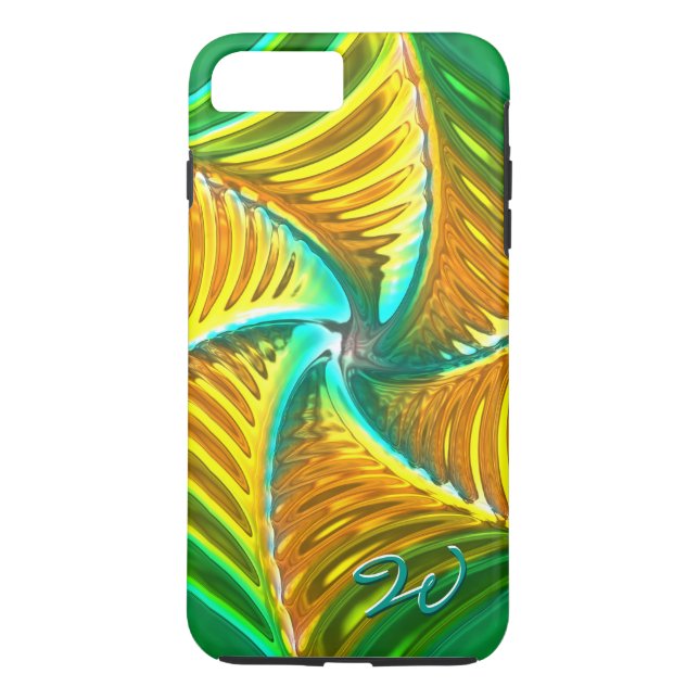 Lotus Mönster Glass Art 5B iPhone 7 Fodral Case-Mate iPhone Skal (Baksida)