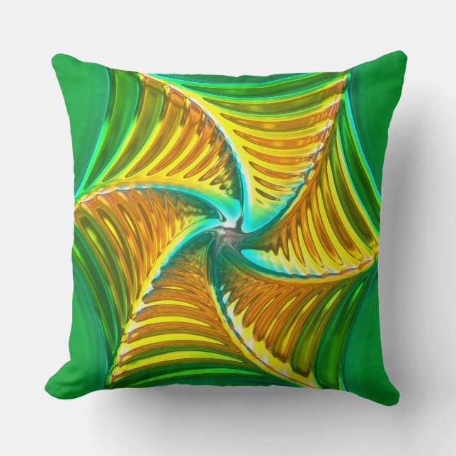 Lotus Mönster Glass Art 5B Pillows Kudde (Framsida)