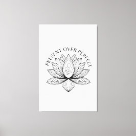 Lotus Mother Child Present Mantra Art Canvastryck