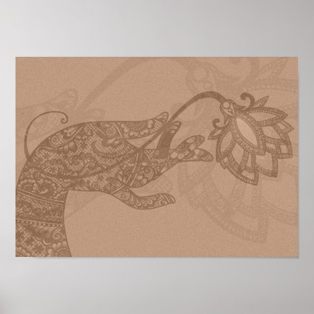 Lotus Mudra Mehndi small poster (Framsidan)