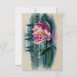 Lotus Nam Myoho Renge Kyo Buddhist Card Tack Kort