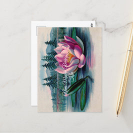 Lotus Nam Myoho Renge Kyo Buddhist Card Vykort