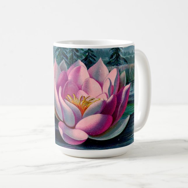Lotus Nam Myoho Renge Kyo Buddhist Kaffemugg (Framsida höger)