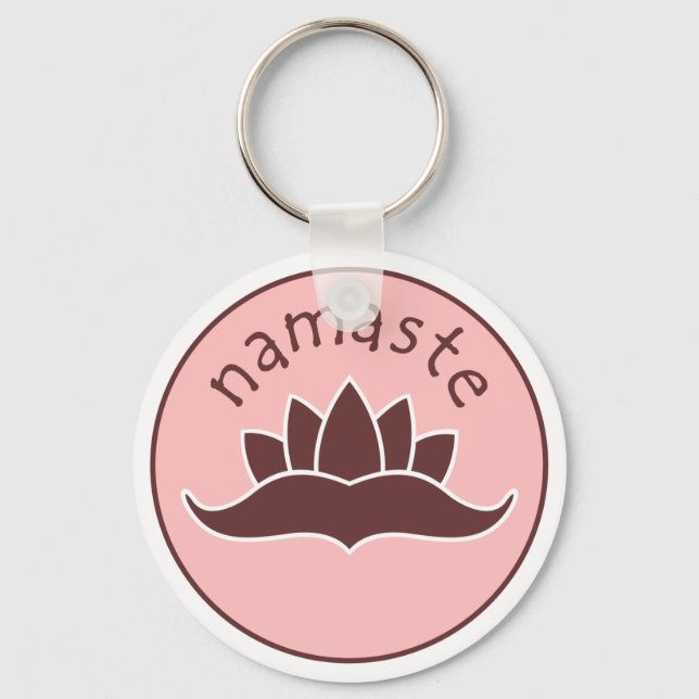 Lotus Namaste Nyckelring (Framsida)