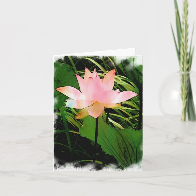 Lotus Notecard Tack Kort (Framsida)