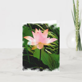 Lotus Notecard Tack Kort