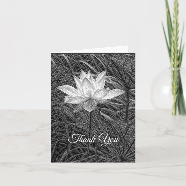 Lotus Notecard Tack Kort (Framsida)
