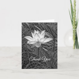 Lotus Notecard Tack Kort