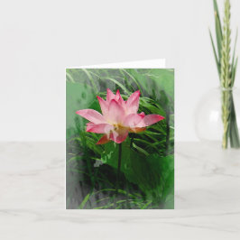 Lotus Notecard Tack Kort