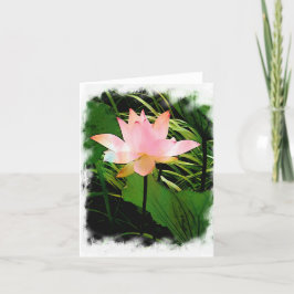 Lotus Notecard Tack Kort