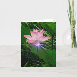 Lotus Notecard Tack Kort