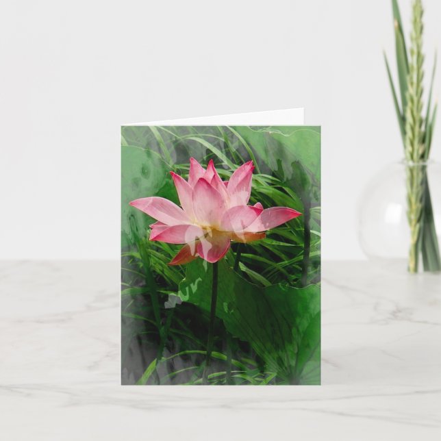 Lotus Notecard Tack Kort (Framsida)