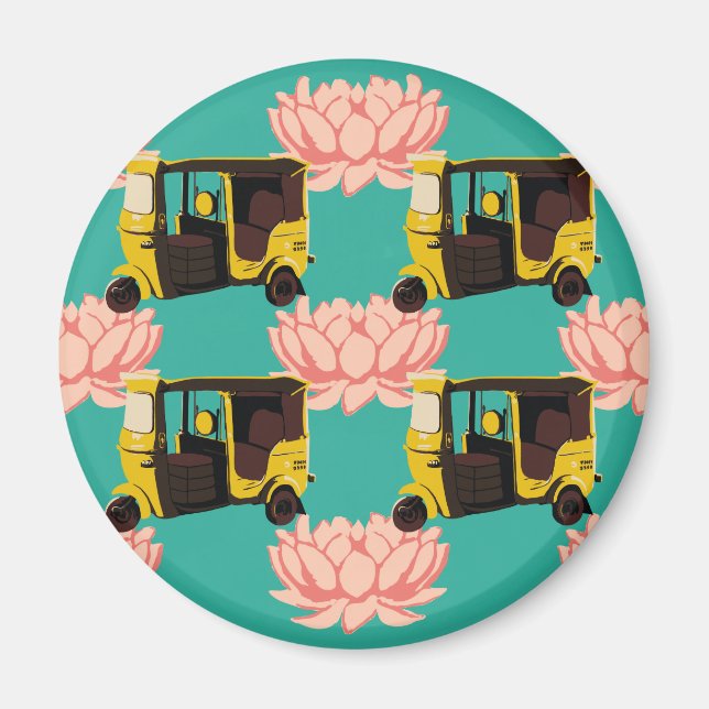 Lotus och Rickshaws Magnet (Framsidan)
