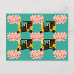 Lotus och Rickshaws Vykort