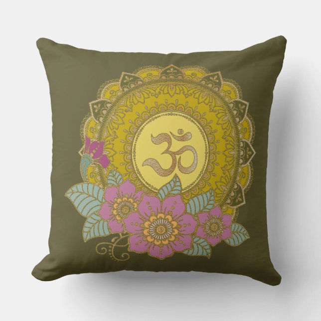 Lotus of the OM - Pillow Kudde (Framsida)
