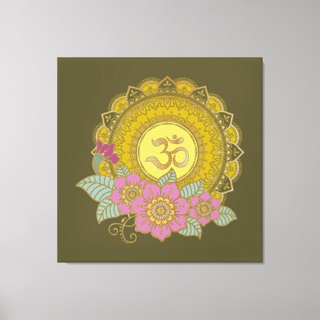 Lotus of the OM - Wrapped Canvas (Framsida)