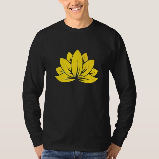 Lotus Ohm Yoga Third Eye Isha Hindu Linga T Shirt (Framsida)