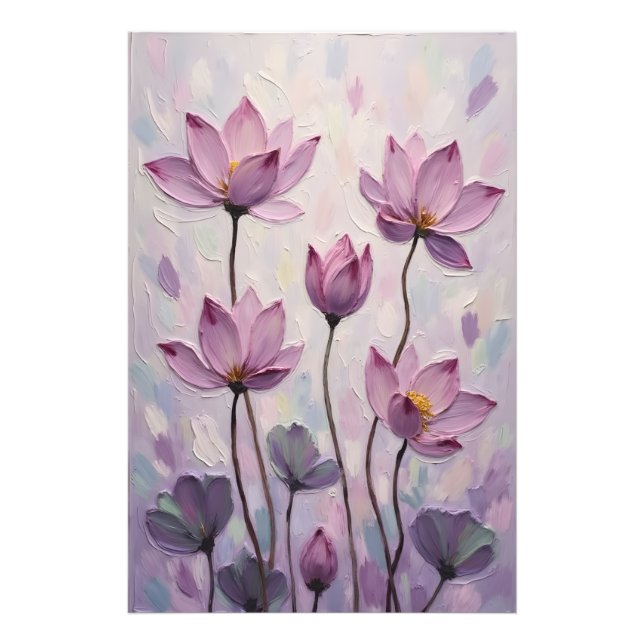 Lotus – Oil Painting Fototryck (Framsidan)