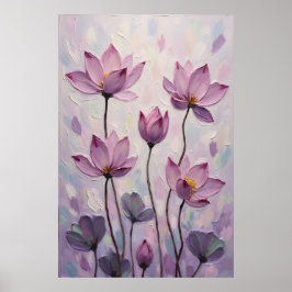 Lotus – Oil Painting Poster