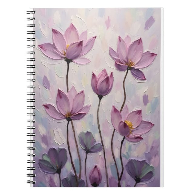 Lotus – Oljemålning Anteckningsbok (Framsidan)