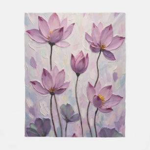 Lotus – Oljemålning Fleecefilt