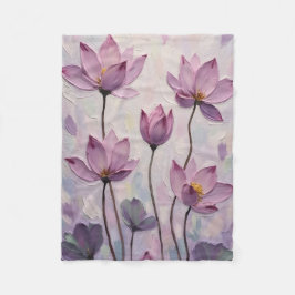 Lotus – Oljemålning Fleecefilt