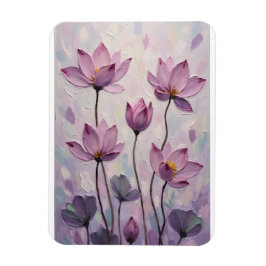Lotus – Oljemålning Magnet