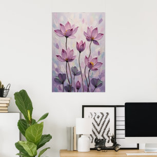 Lotus – Oljemålning Poster