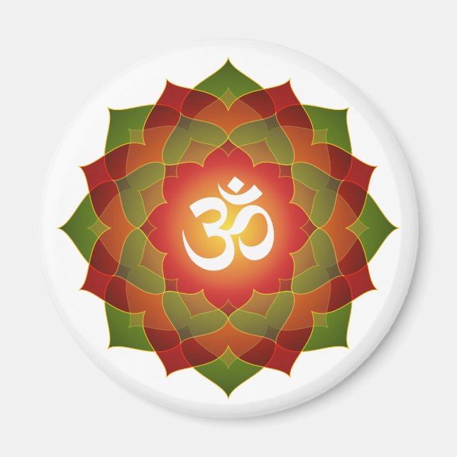 Lotus Om Design Magnet (Framsidan)