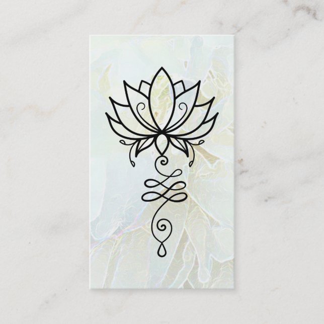 *~* Lotus Ombre Reiki Nirvana Helig Geometry Visitkort (Framsida)