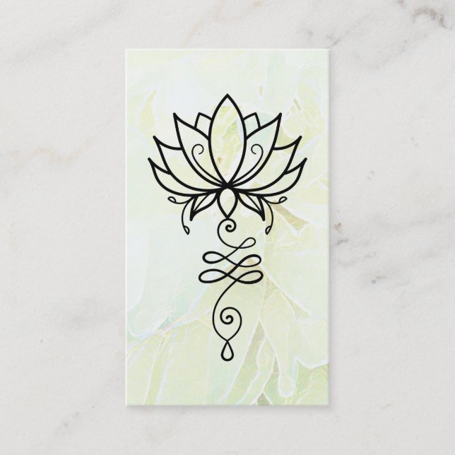 *~* Lotus Ombre Yoga Helig Geometry Nirvana Visitkort (Framsida)
