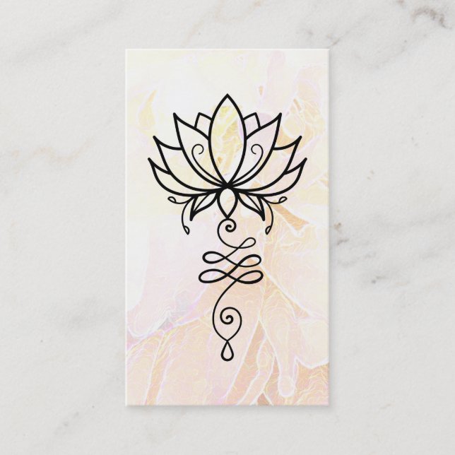*~* Lotus Ombre Yoga Nirvana Helig Geometry Visitkort (Framsida)