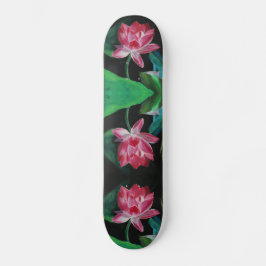 Lotus Painting Skateboard