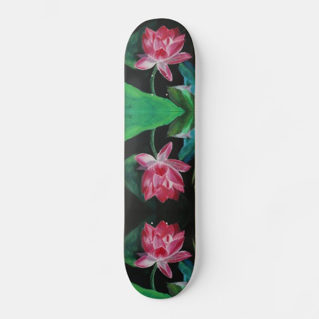 Lotus Painting Skateboard (Framsida)