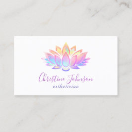 Lotus pastel färg visitkort