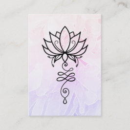 *~* Lotus Peony Nirvana Helig Geometry Visitkort