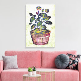 Lotus Plant Canvastryck