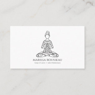 Lotus Poise Yoga Instructor Visitkort