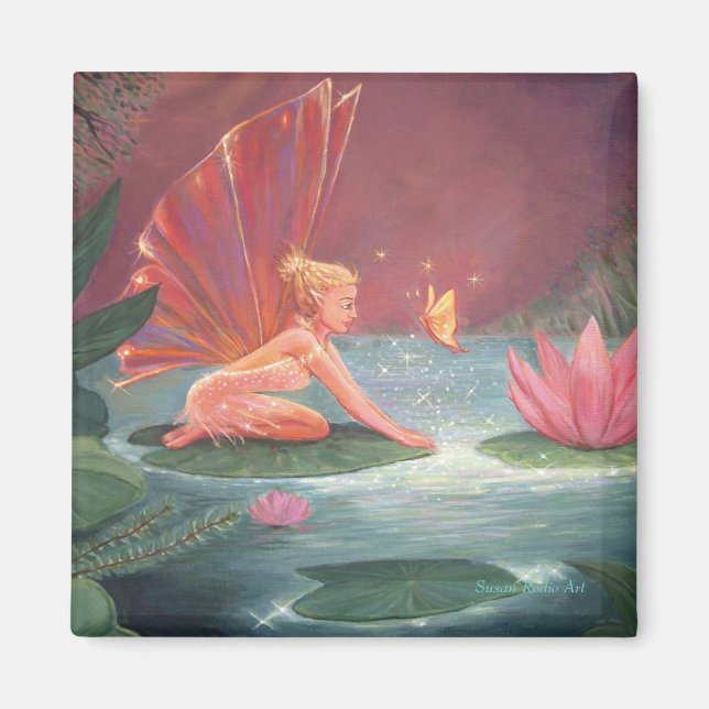 Lotus Pond Fairy Magnet (Framsidan)