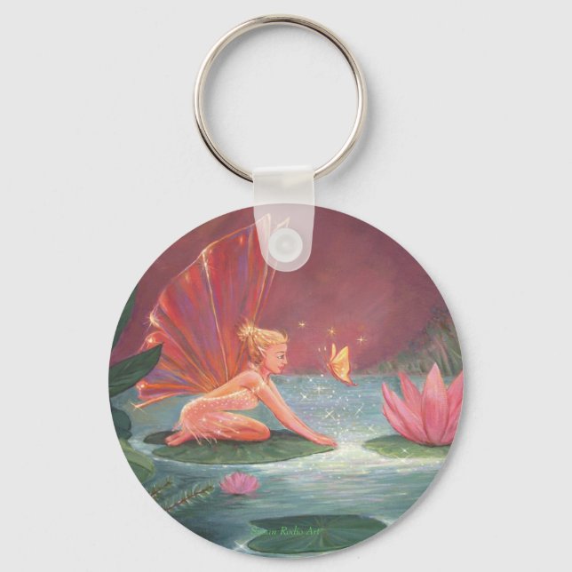 Lotus Pond Fairy Nyckelring (Framsida)