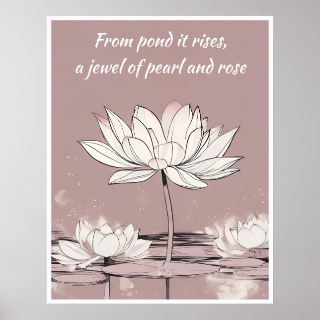 Lotus Print Poster (Framsidan)